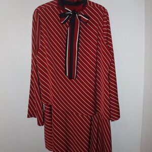 Red/White Striped Dress